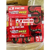 RCB BLACK/GOLD SPROCKET CHAIN 428HO / 415HO / [ 132L ] O-RING ORING SPROCKET CHAIN