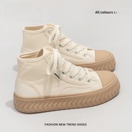 Warrior | รองเท้าผ้าใบส้นสูงสำหรับผู้หญิง Warrior รองเท้าผ้าใบส้นหนาแบบลำลองสำหรับฤดูใบไม้ร่วงและฤดู