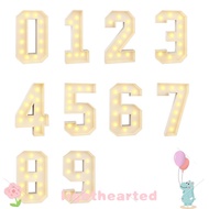 LIGHTHEARTED Giant Birthday Figure, 91cm Giant Numbers LED Light Balloon, Decoration Box 0-9 Numbers