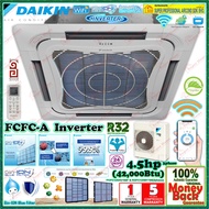 Daikin 4.5hp Ceiling Cassette Air Conditioner FCFC125AV1MF & RZFC125BY1M & Panel BCR50FMF ((WiFi)) R