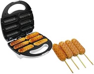 Corn Dog Maker, Electric Nonstick Kitchen Baker, Makes 6 Mini Corn Dogs At Once, for Hot Dogs on a Stick, Cheese Mozzarella Sticks, Cake Pops, BBQ(220v)