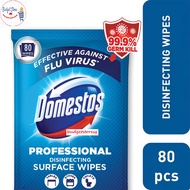 Domestos Disinfecting Surface Wipes, Eliminates 99.9% Germs - 80 pcs