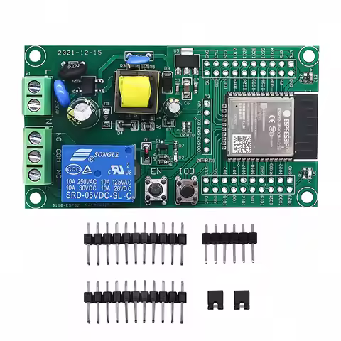 AC powered ESP32 WiFi Bluetooth ble single relay module ESP32 development board I/O port UART progra