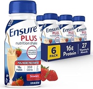 Ensure Plus Balanced Nutrition Drink - Strawberry & Cream - 8 oz - 6 pk
