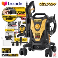 DELTON เครื่องฉีดน้ำแรงดันสูง 180 บาร์ 2400 วัตต์ High Pressure Washer เครื่องฉีดน้ำ 4 ล้อเลื่อน เคล