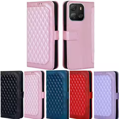 Magnetic Wallet Flip Cover Case For Tecno Pop 7 POP7 6.6" 2023 HMD Aura Cover Leather Phone Bags