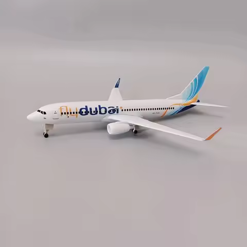 20cm Alloy Metal Air Fly Dubai Airlines B737 Diecast Airplane Model Dubai Boeing 737-800 Airways Pla