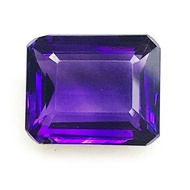 อเมทิสต์ 4.75 กะรัต 11.8x9.8x5.4มม. ทรงแปดเหลี่ยม หินธรรมชาติ 100% ไม่เผา Amethyst 4.75 cts 11.8x9.8