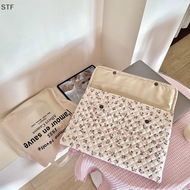 STF Flower Pattern Cute Laptop Sleeve Case Bag 11 13 14 Inch For Macbook Ipad 12.9 ASUS Samsung Tab S8 HP Laptop And Tablet Pouch