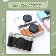กล้องฟูจิ Fuji XA10 พร้อมเลนส์ สภาพดี มือสอง [ส่งฟรี] น้ำตาล มีตำหนิ