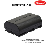 I-Discovery ST- LP-E6 Rechargable Lithium-ion Battery for Canon EOS 5D Mark III, EOS 5D Mark II, EOS 6D, EOS 7D Mark II, EOS 7D, EOS 70D, EOS 60D