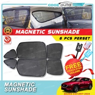 MAZDA CX5 CX-5 New 2017 - 2024 Car Magnetic Sun Shade Magnet Sunshade Accessories 6PCS