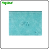 MagiDeal Letter Size Loosesheet Notebook Soft Leather Lined Cornell Pages Mind Mapping Study Exam Pr