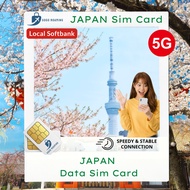 Japan Sim Card 5G (Softbank) Daily 1GB-3GB I 5GB - 30GB I GOGO Roaming Travel Sim Card