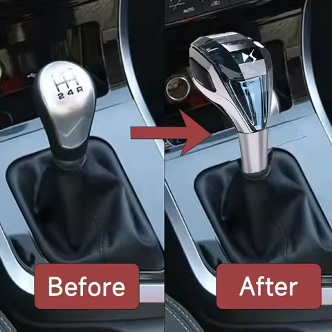 Car Universal Crystal Handle Gear Shift Knob Gear Head with LED For Citroen DS Spirit E-Tense DS3S D