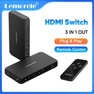 Lemorele HDMI Switch 4K HDMI Switcher HDMI Splitter KVM Switch For PS4 HDTV