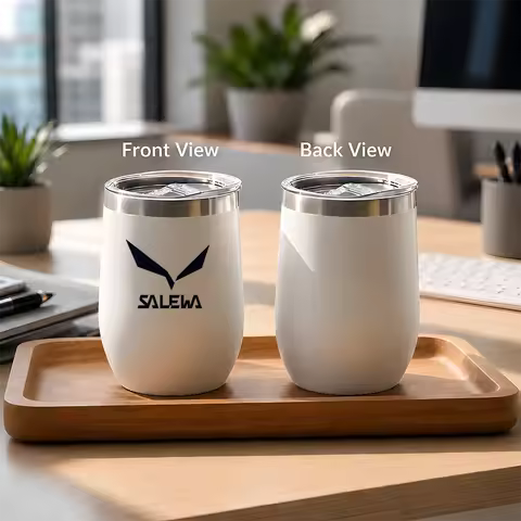 Outdoor SALEWA Anime Vacuum Flasks 12oz 360ml Stainless Steel Egg Shaped Mug, Double Wall Vacuum The