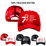 Men's and Women's Mesh Trucker Hats, 78-Screen Printed, Continuous to Advanced Indonesia, Indonesian