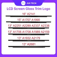 LCD Screen Glass Trim Logo Bezel Front Display Cover For MacBook Pro Air A1706 A1707 A1708 A1990 A21