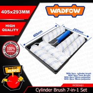 WADFOW Cylinder Brush 7in1 SET Roller Paint Brush Set for Inner Wall Painting Tool WCB3H51 •TFM• WHT