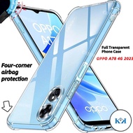 KK Oppo A78 4G 2023 Airbag Clear Casing For OPPO A78 4G 5G OppoA78 A78 78A 4G 5G CPH2565 CPH2483 202