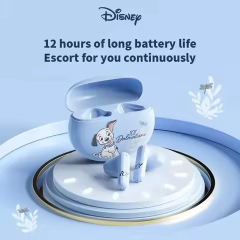 Disney Cute Bluetooth 5.4 Headset Noise Reduction HD Call stereo sound Earbuds Music Headphones Low 