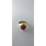 [ Gem Rock Batu ] Cincin Batu Delima Asli