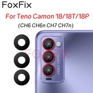 Rear Back Camera Glass Lens For Tecno Camon 18 P 18P 18T Replacement With Adhesive Sticker CH6 CH6n 