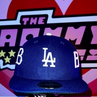 Newera LA Los Angeles Dodgers All Over Logo 59FIFTY Low Profile Royal/White Fitted