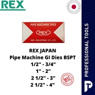 [ORIGINAL] JAPAN REX Pipe Machine GI Dies 1/2" - 4"