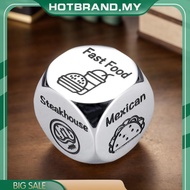 [Hotbrand.my] Food Decision Dice Stainless Steel Date Night Ideas Food Choice Dice Dinner Dice Decid