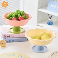 [utruiut0k] This Tall Fruit Bowl Features Drainage Holes And A Removable Base. A Convenient Accessor