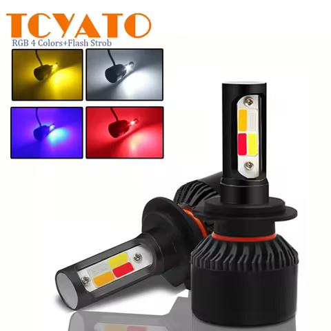 Car headlight H4 H7 LED H11 9005 9006 H1 car bulb 12V cold white light 6000K V18 LED headlight bulb