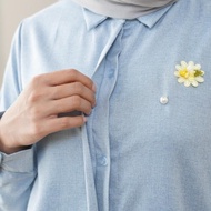 KATUN KEMEJA Wulfi Tunic Shirt Top DAY To Cotton Medina Tiffany Blue GAM