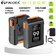 PALO V Mount Battery BP-99 V-Lock battery Display output power for Type-C USB Micro pocket batteries