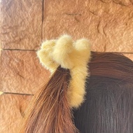 twentyy.co Minimalist Fuzzy Hair Claw Simple Style Fluffy Hair Claw Ready Stock Hair Accessories Gir