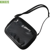 KIKO2E Solid Color Itabag, Zipper Bag PU Transparent Bags, Creative Cotton Doll Bag Wallet Small Ite