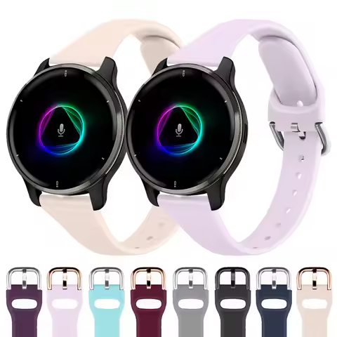 20mm Slim Strap For Garmin Forerunner 55 158 245 645 Band For Garmin vivoactive 3 Music/Vivomove HR/