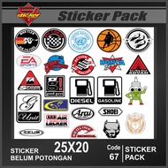 SP67 Sticker Pack - Sticker Pack Racing Sticker Motorcycle Variation Skotlet Sticker Sponsor Racing