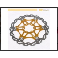 Snail Rotor 160mm Floating - 6 Inch Rotor - Rotor Bicycle Rotor - Gold Color Bike Rotor