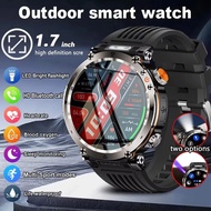 LIGE HT30 Smart Watch Men Compass LED Flashlight 600mAh IP68 Waterproof Sports Smartwatch For Androi