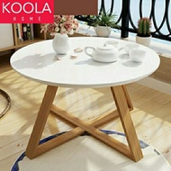 Coffee Table Nordic Modern Melamine Wood Top Wooden Leg Coffee Table