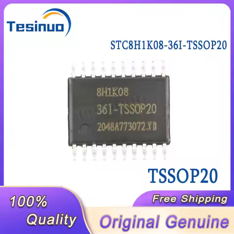 5-10/PCS New Original STC8H1K08-36I-TSSOP20 8H1K08 STC8H1K08 TSSOP20 Enhanced 1T 8051 MCU, Microcont