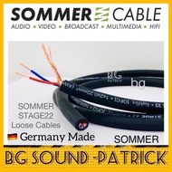 SOMMER STAGE 22 CABLES Microphone Cable Stage 22 Highflex; 2 x 0,22 mm2; PVC Ø 6,40 mm; black