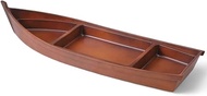 J-kitchens 872258 Serving Plate (Plate) Genji Yakata Boat Brown Divider 18.1 inches (46.1 cm), Made 