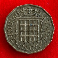 English Coin United Kingdom 3 pence 1962 Coin​Foreign