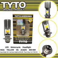 Lampu Motor Depan LED TYTO AYOTO M2A H6 AC DC Lampu Kuning 8 WATT