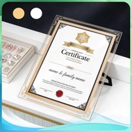 A4 A5/ glass photo Frame Desk Award Certificate Frame Crystal Certificate Frame Photo Frame glass ph