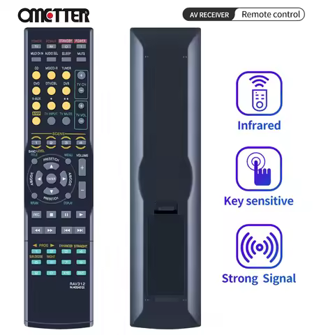 RAV312 Replace Remote Controllor Suit for Yamaha Home Theater Audio/Video Receiver RX-V361 HTR-6030 