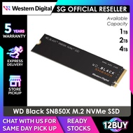 Western Digital WD Black SN850X Nvme M.2 Internal SSD with Heatsink &amp; Non-Heatsink 1TB/2TB/4TB 12BUY.MEMORY